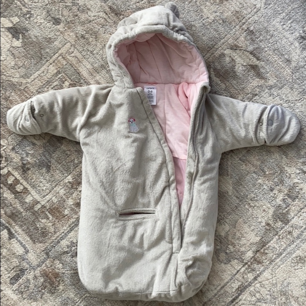 0-6mos Softest, Like New Car Seat/Stroller Bunting